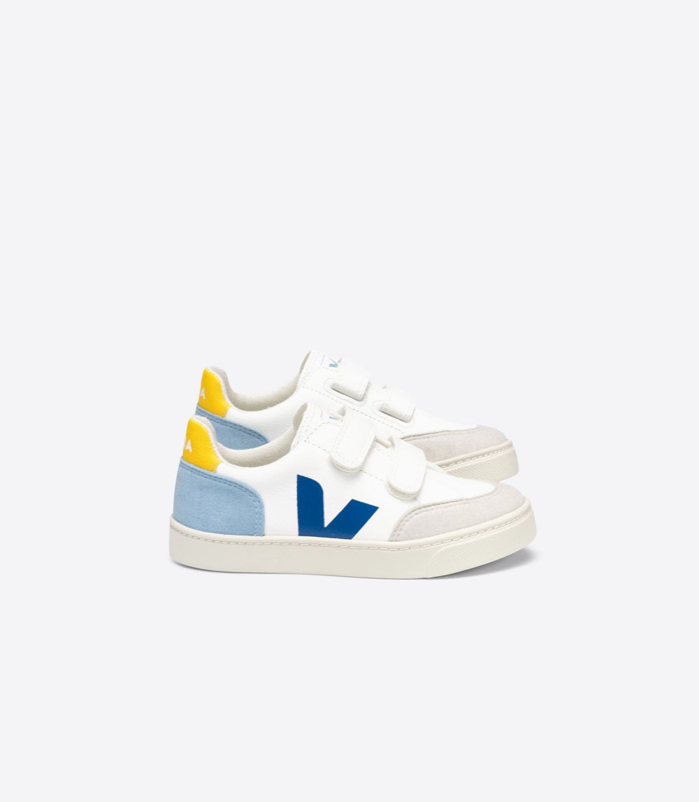 Veja Trainers Kids White - V-12 Velcro Chromefree - LAGW-24135